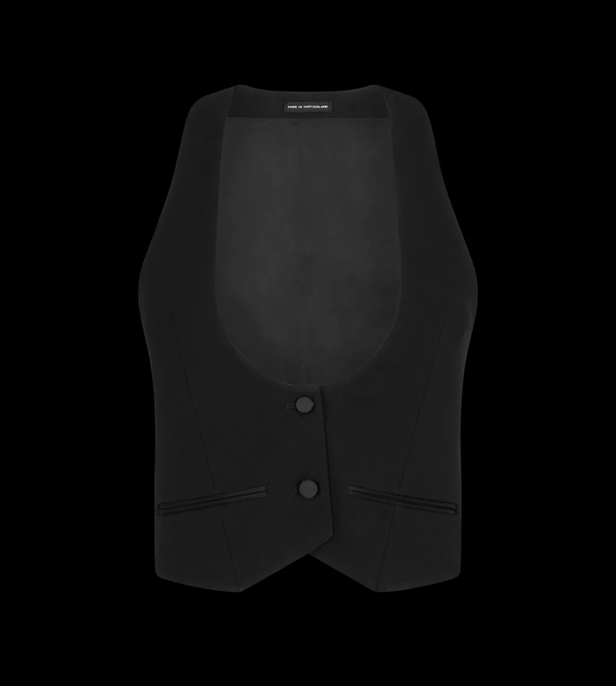 SHARP GRAIN DE POUDRE TUXEDO WAISTCOAT