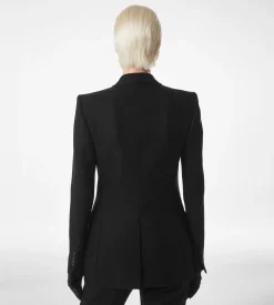 SHARP HERRINGBONE DOUBLE BREASTED JACKET