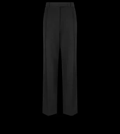 SHARP WOOL PLEATED PANTS