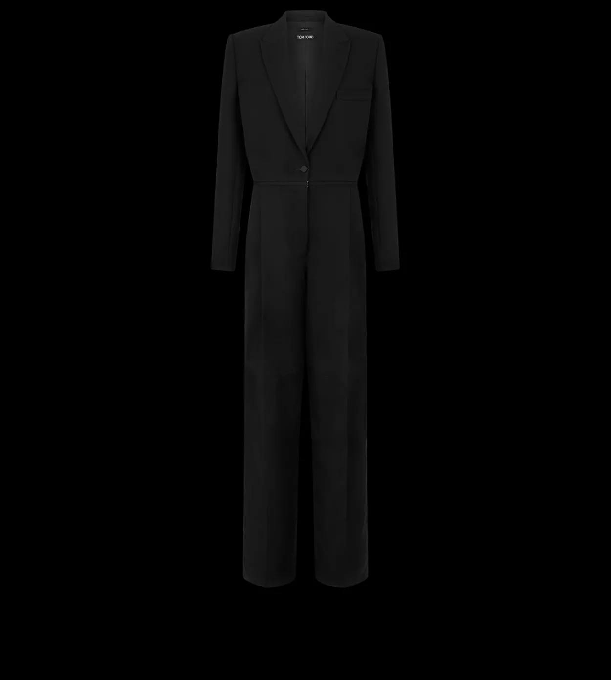 SHARP WOOL TUXEDO JUMPSUIT