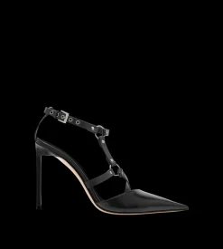 SHINY LEATHER BOUND PUMP