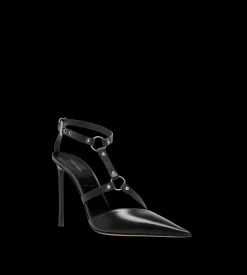 SHINY LEATHER BOUND PUMP