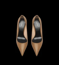 SHINY LEATHER T PUMP