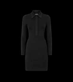 SHORT POLO DRESS WITH PLASTRON