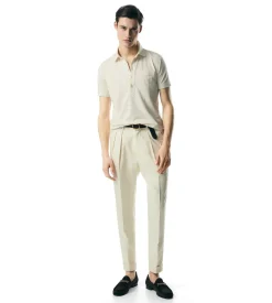SILK BLEND PIQUET POLO