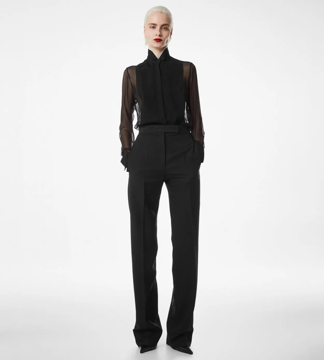 SILK CHIFFON SHIRT