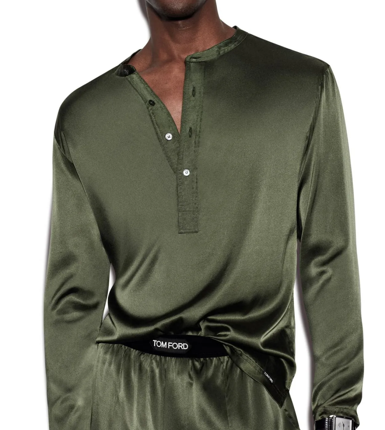 SILK PAJAMA HENLEY