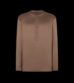 SILK PAJAMA HENLEY