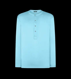 SILK PAJAMA HENLEY