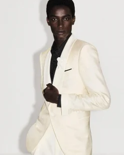 SILK VISCOSE JACQUARD EVENING JACKET