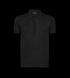 SILK VISCOSE POLO