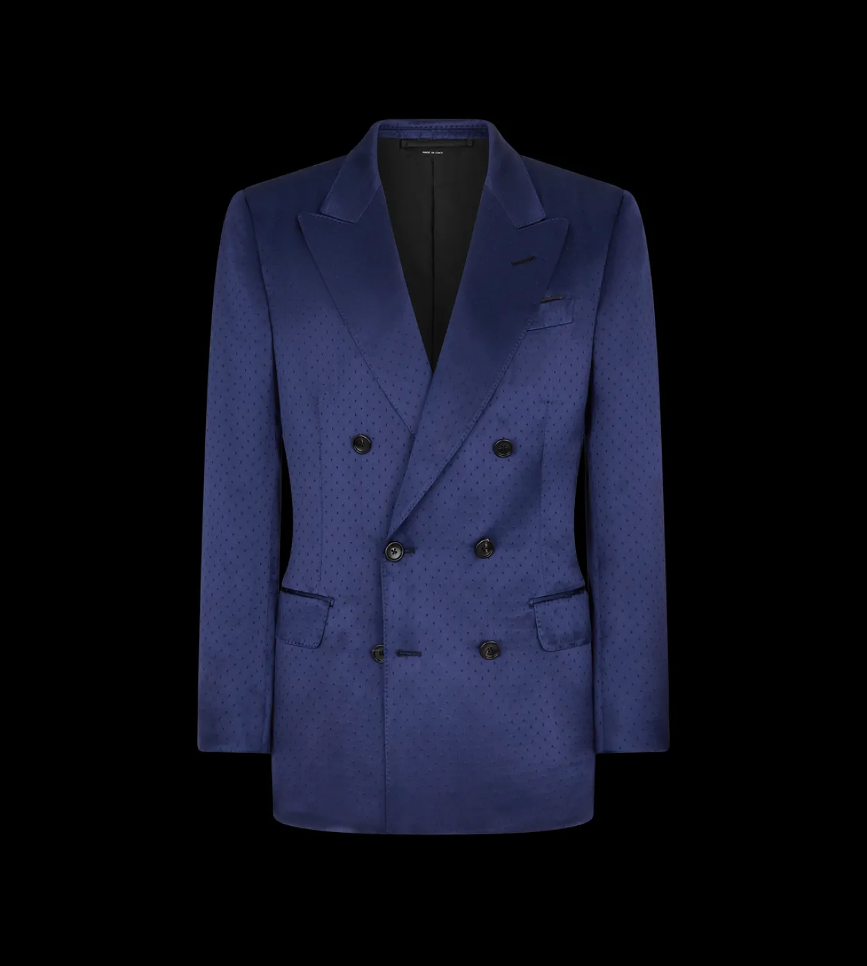 SILK VISCOSE SATIN POLKA DOT JACQUARD JACKET