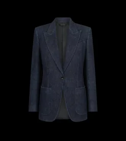 SINGLE BREASTED PEAK LAPEL JACKET