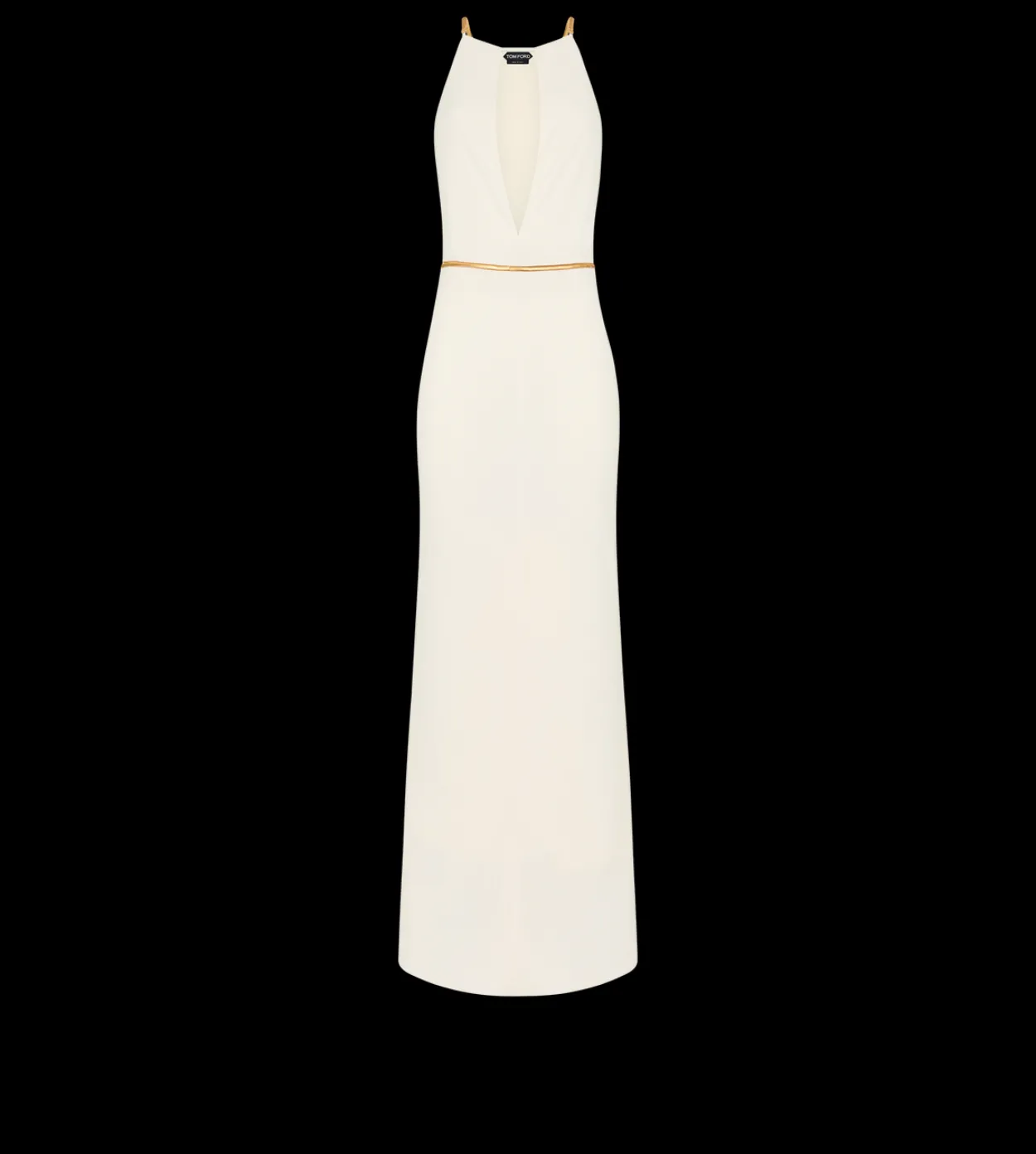 SLEEVELESS EVENING DRESS WITH CUT OUTS