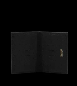 SMALL GRAIN LEATHER FOLDING CARDHOLDER