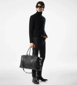SMOOTH LEATHER SIDE BUCKLE HOLDALL
