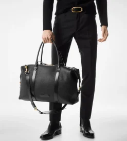 SMOOTH LEATHER SIDE BUCKLE HOLDALL