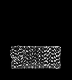 SNAKESKIN-EFFECT PRINTED CALF LEATHER AURA CLUTCH