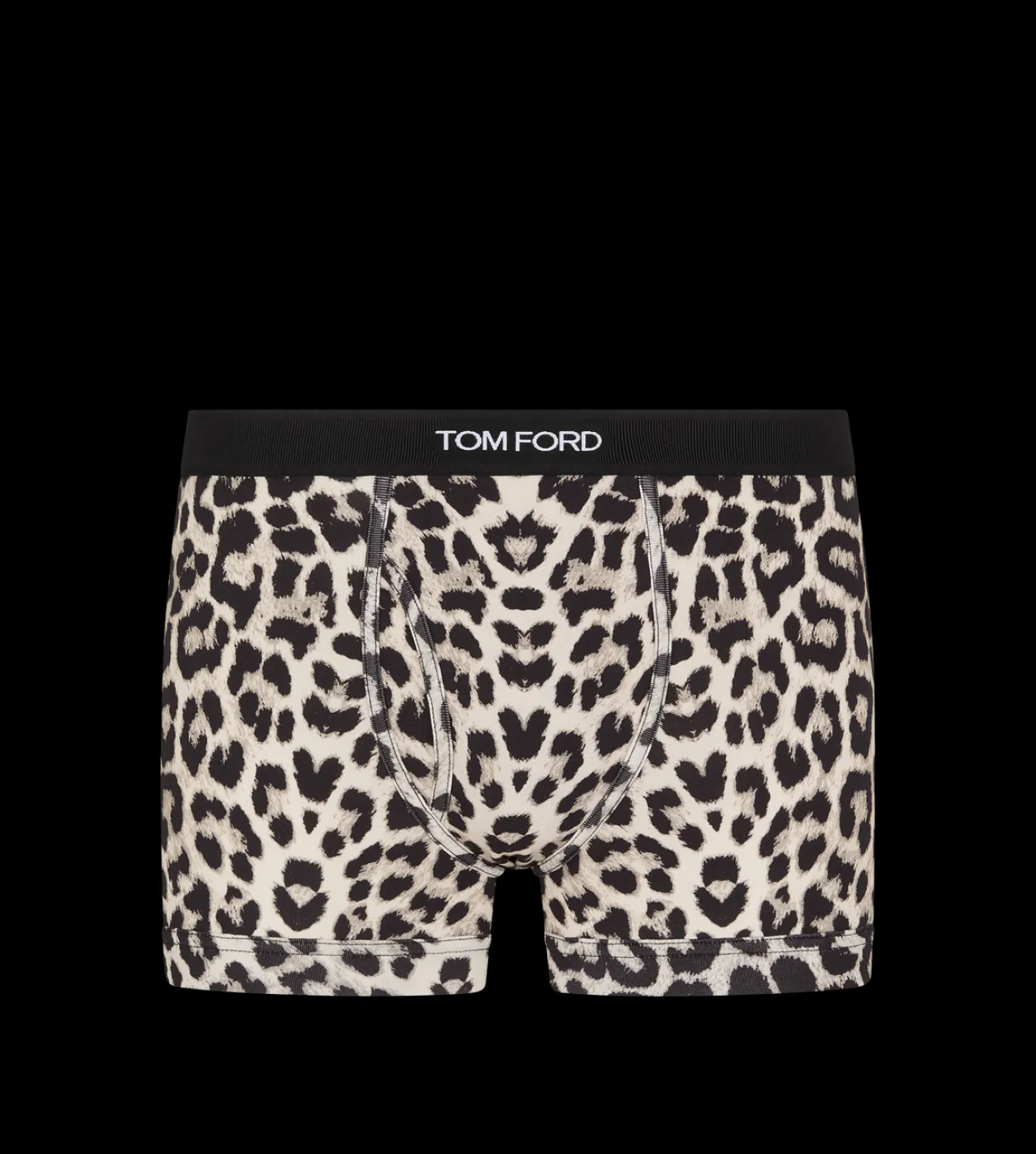 SNOW LEOPARD COTTON BOXER BRIEFS