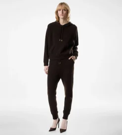 SOFT CASHMERE KNIT HOODED TOP