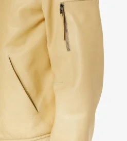SOFT GRAIN LEATHER COLLAR BLOUSON