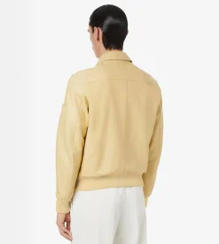 SOFT GRAIN LEATHER COLLAR BLOUSON