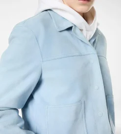 SOFT LAMB SUEDE OVERSHIRT JACKET