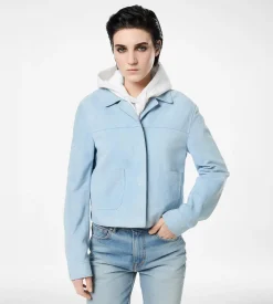 SOFT LAMB SUEDE OVERSHIRT JACKET