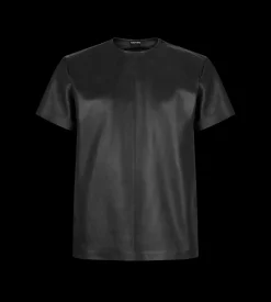 SOFT NAPPA PLONGE CREW NECK