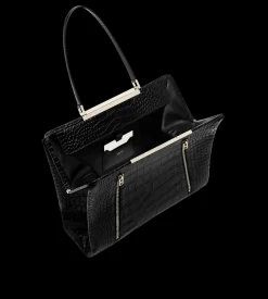 SOFT PRINTED CROCODILE LEATHER PATRICK SHOULDER BAG