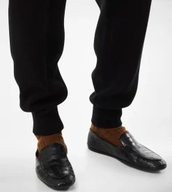 STAMPED CROC VELVET SLIPPERS