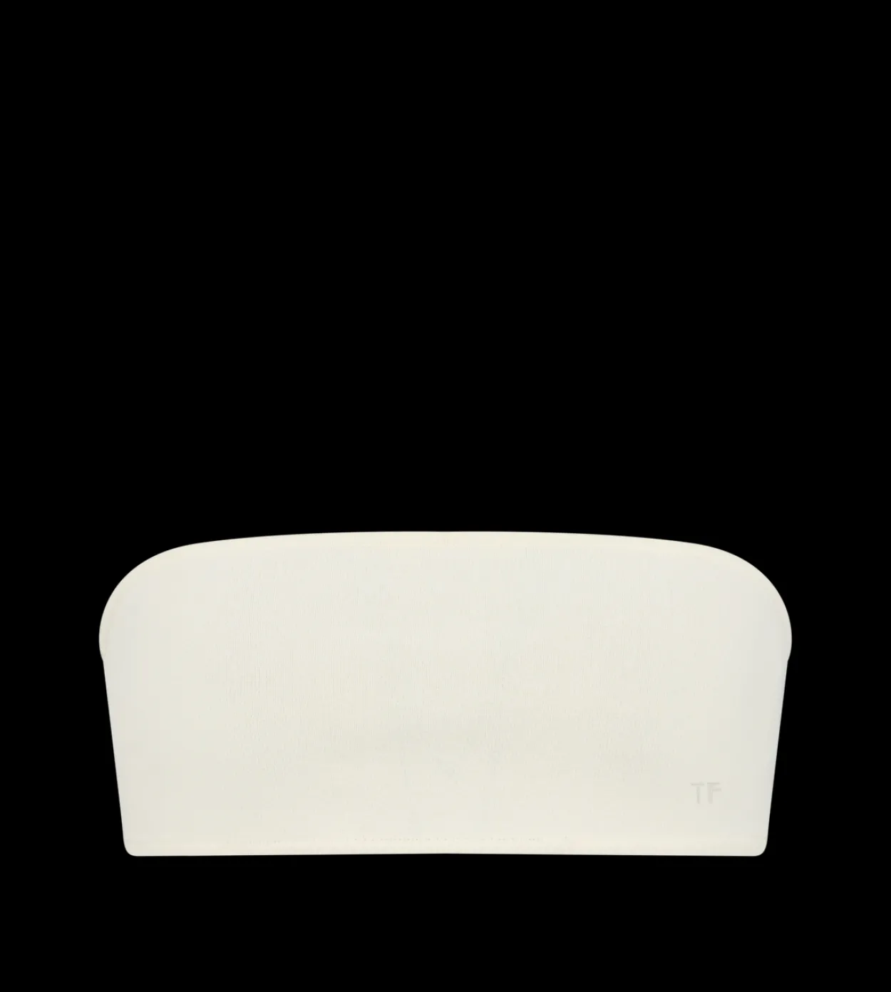 STRAPLESS BANDEAU WITH TONAL TF EMBROIDERED LOGO