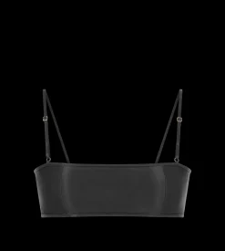 STRETCH SATIN BANDEAU BRALETTE