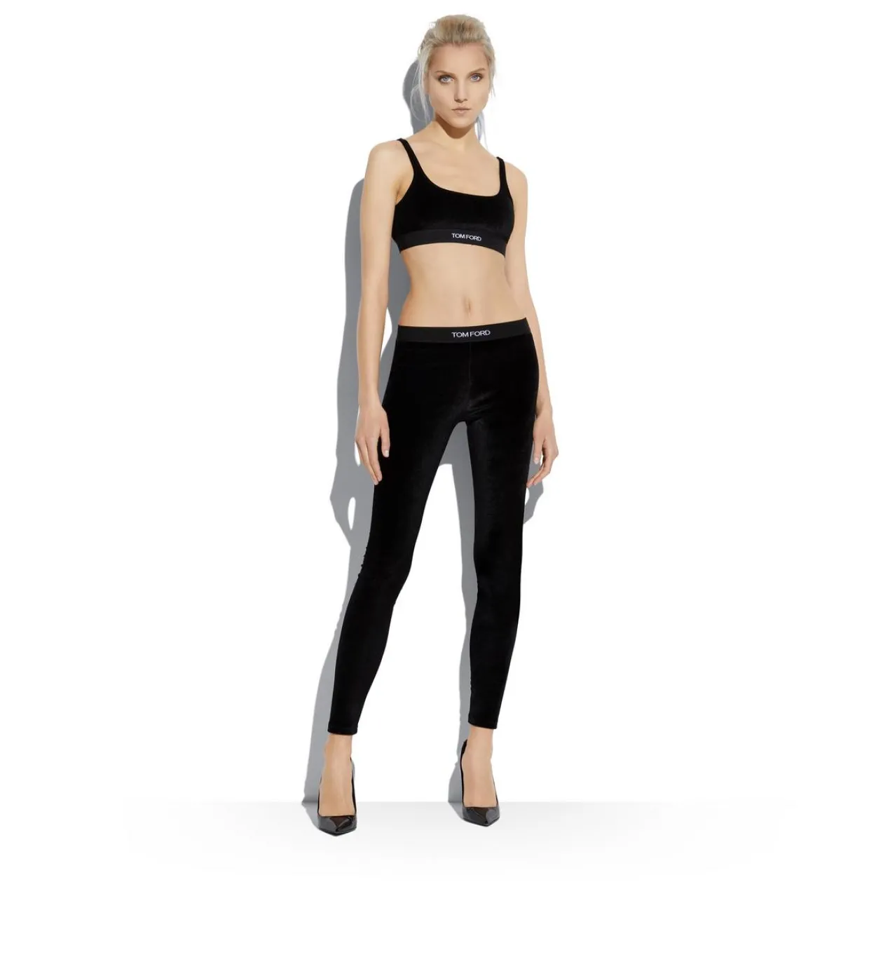 STRETCH VELVET SIGNATURE LEGGINGS