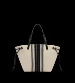 STRIPED JACQUARD LARGE TOTE