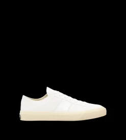 SUEDE AND PRINTED ALLIGATOR CAMBRIDGE SNEAKER