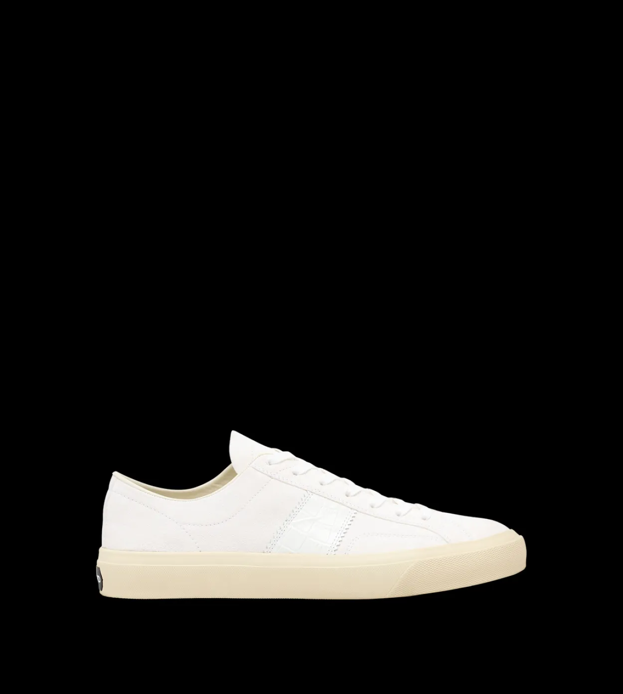 SUEDE AND PRINTED ALLIGATOR CAMBRIDGE SNEAKER