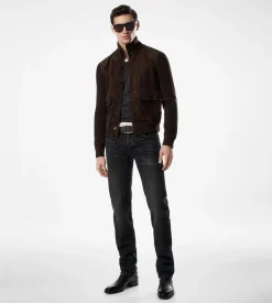 SUEDE FRONT MERINO BLOUSON