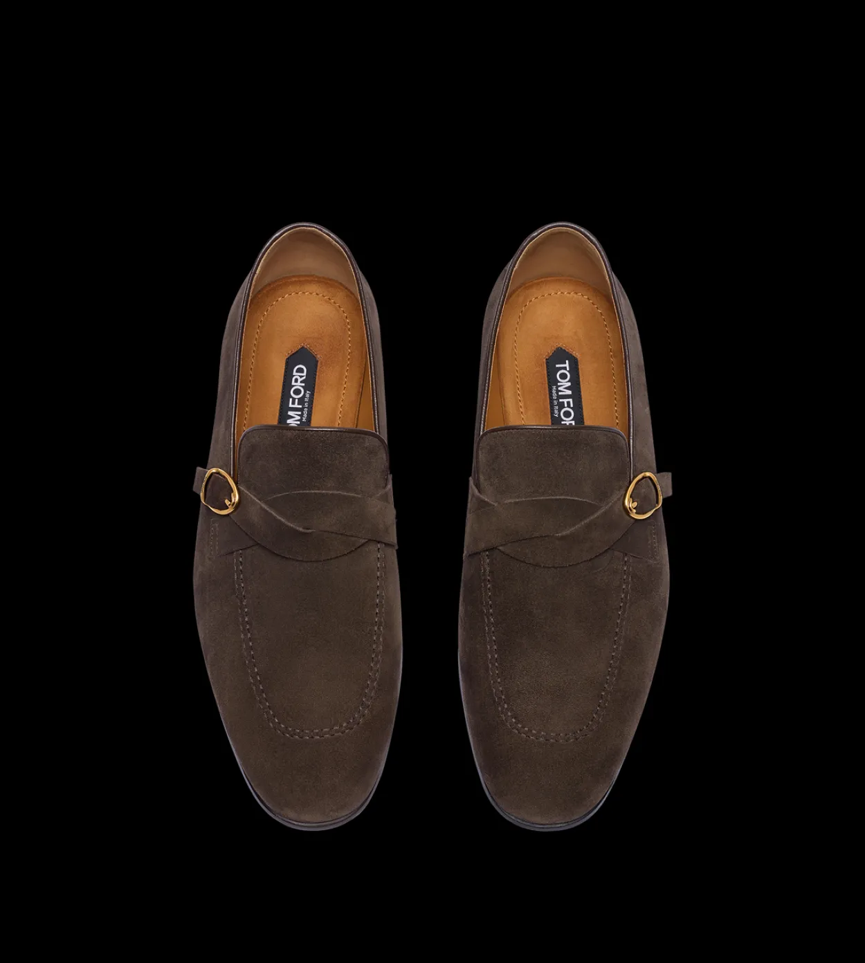 SUEDE GIGI TWISTED BAND BUCKLE LOAFER