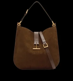 SUEDE LEATHER AND SMOOTH LEATHER TARA LARGE CROSSBODY