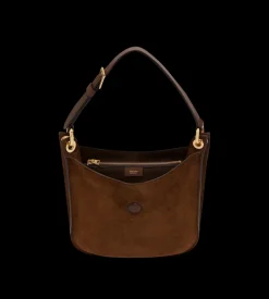 SUEDE LEATHER AND SMOOTH LEATHER TARA SMALL CROSSBODY