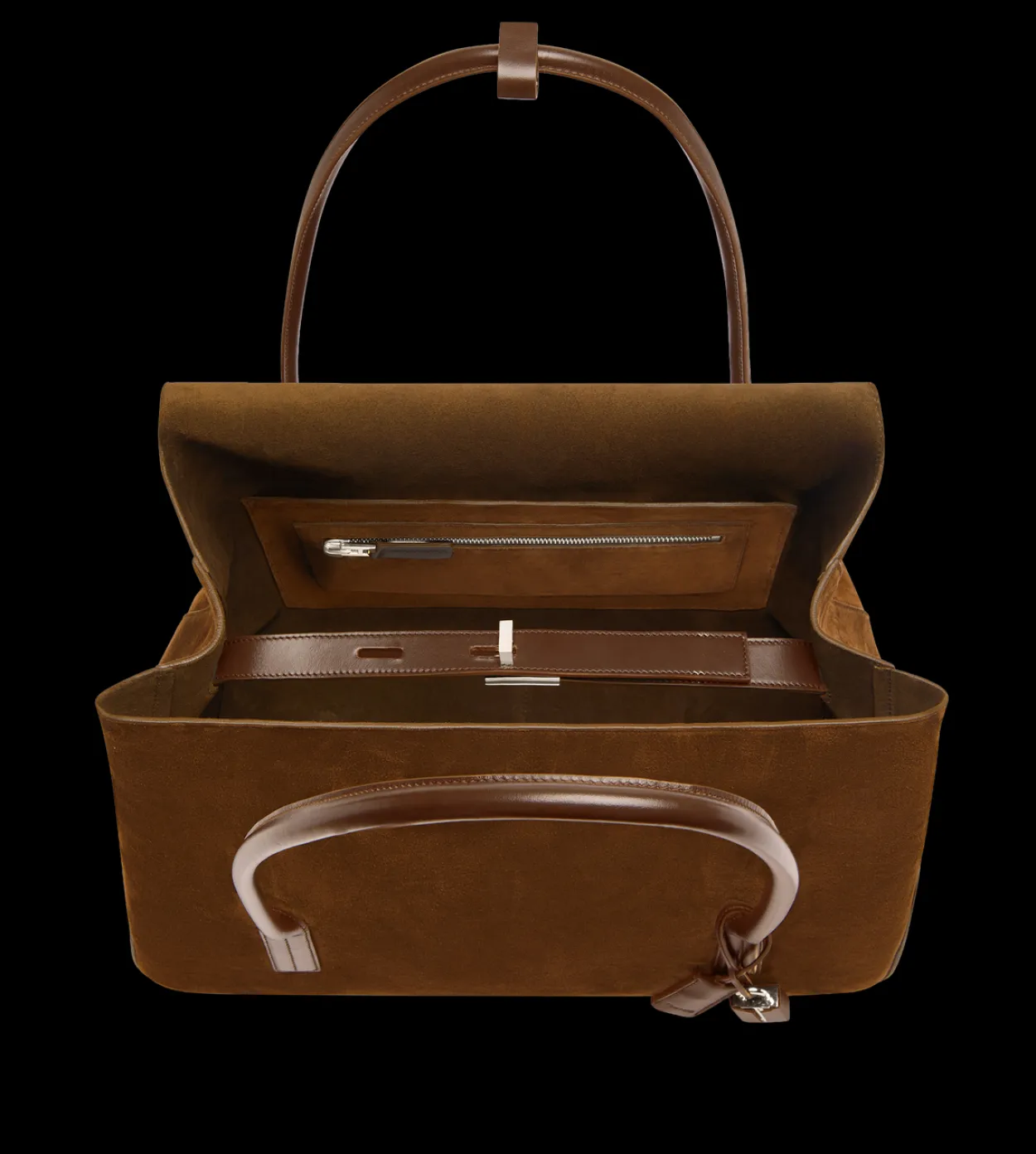 SUEDE LEATHER ECLIPSE LARGE SHOULDER BAG