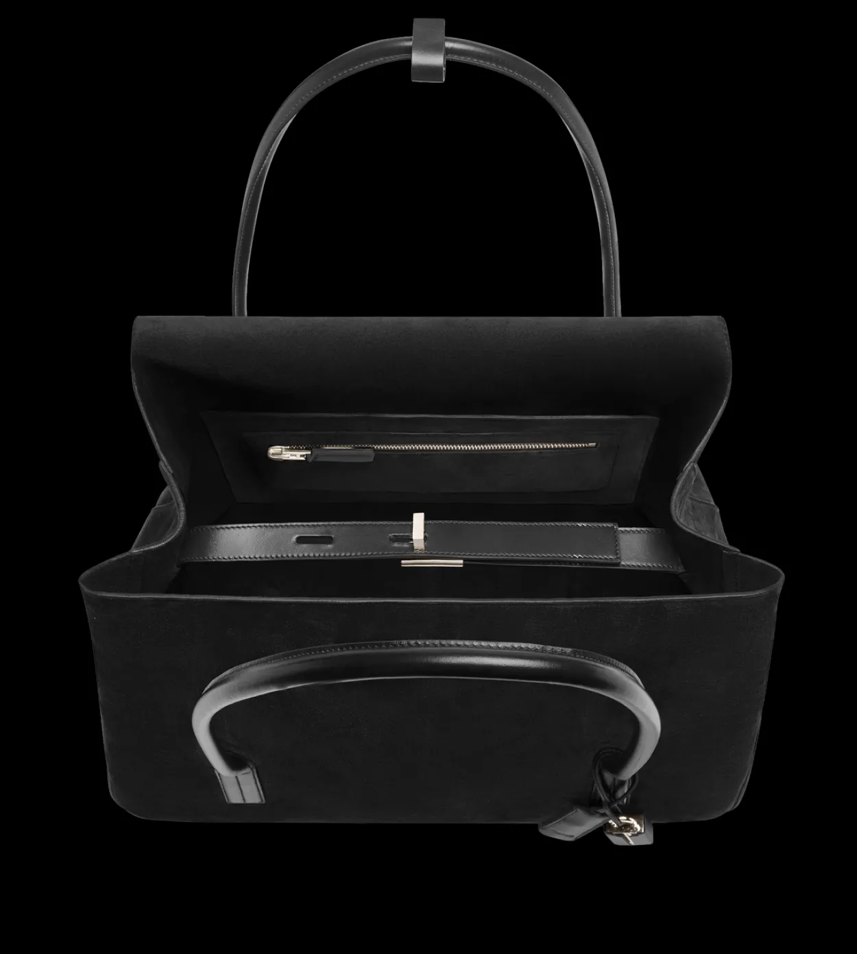 SUEDE LEATHER ECLIPSE LARGE SHOULDER BAG