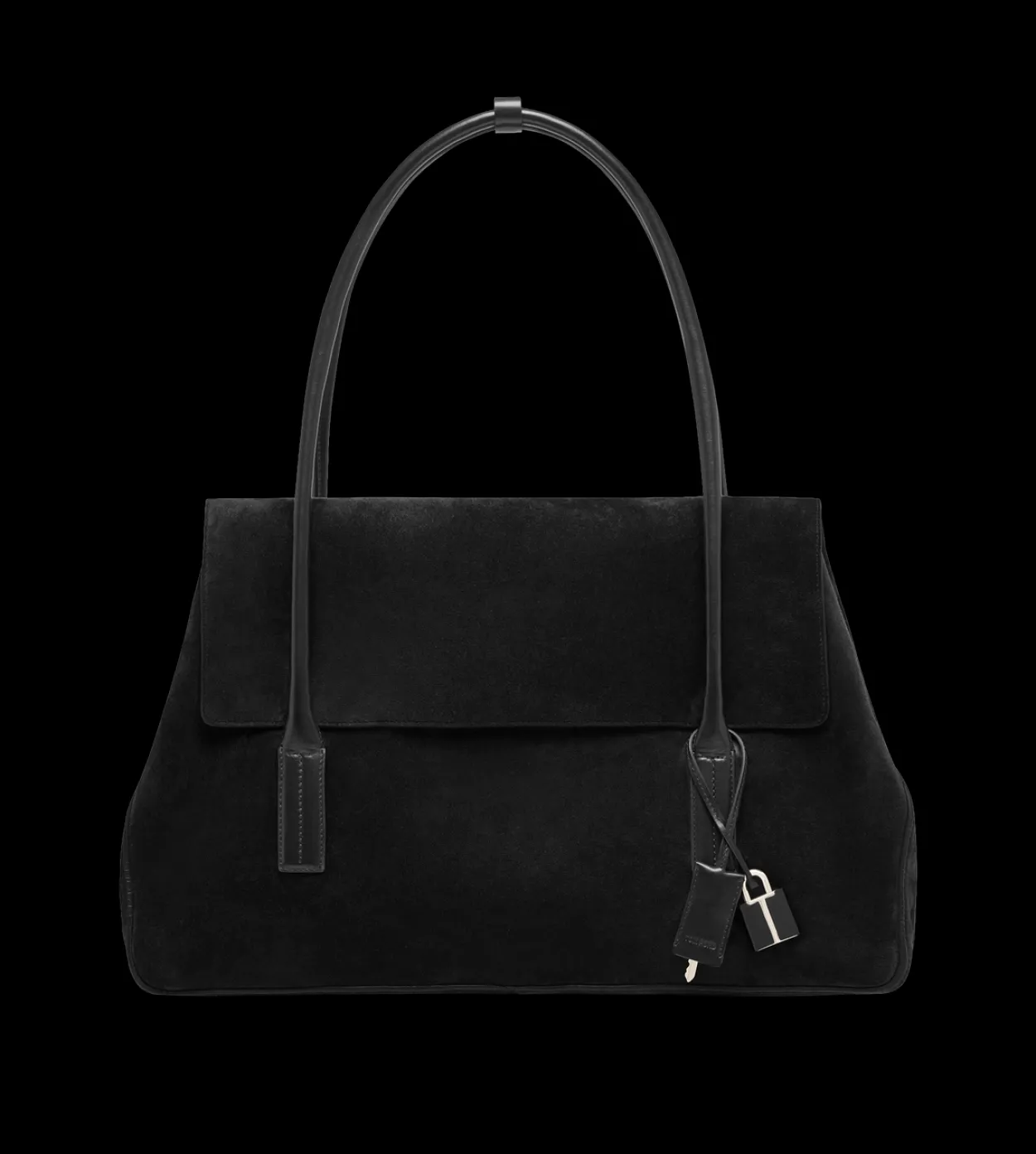 SUEDE LEATHER ECLIPSE LARGE SHOULDER BAG