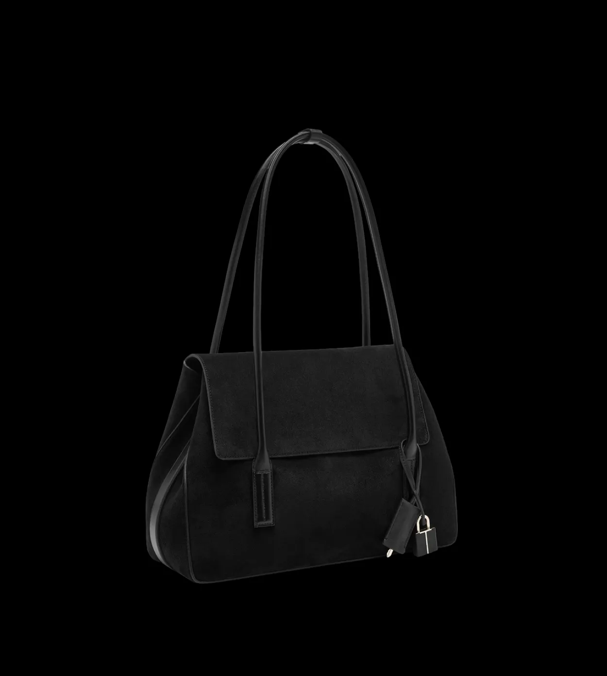 SUEDE LEATHER ECLIPSE MEDIUM SHOULDER BAG