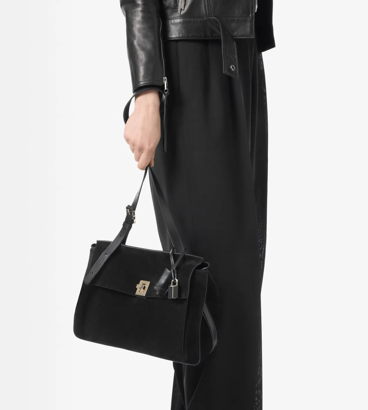 SUEDE LEATHER MEDIUM BESACE