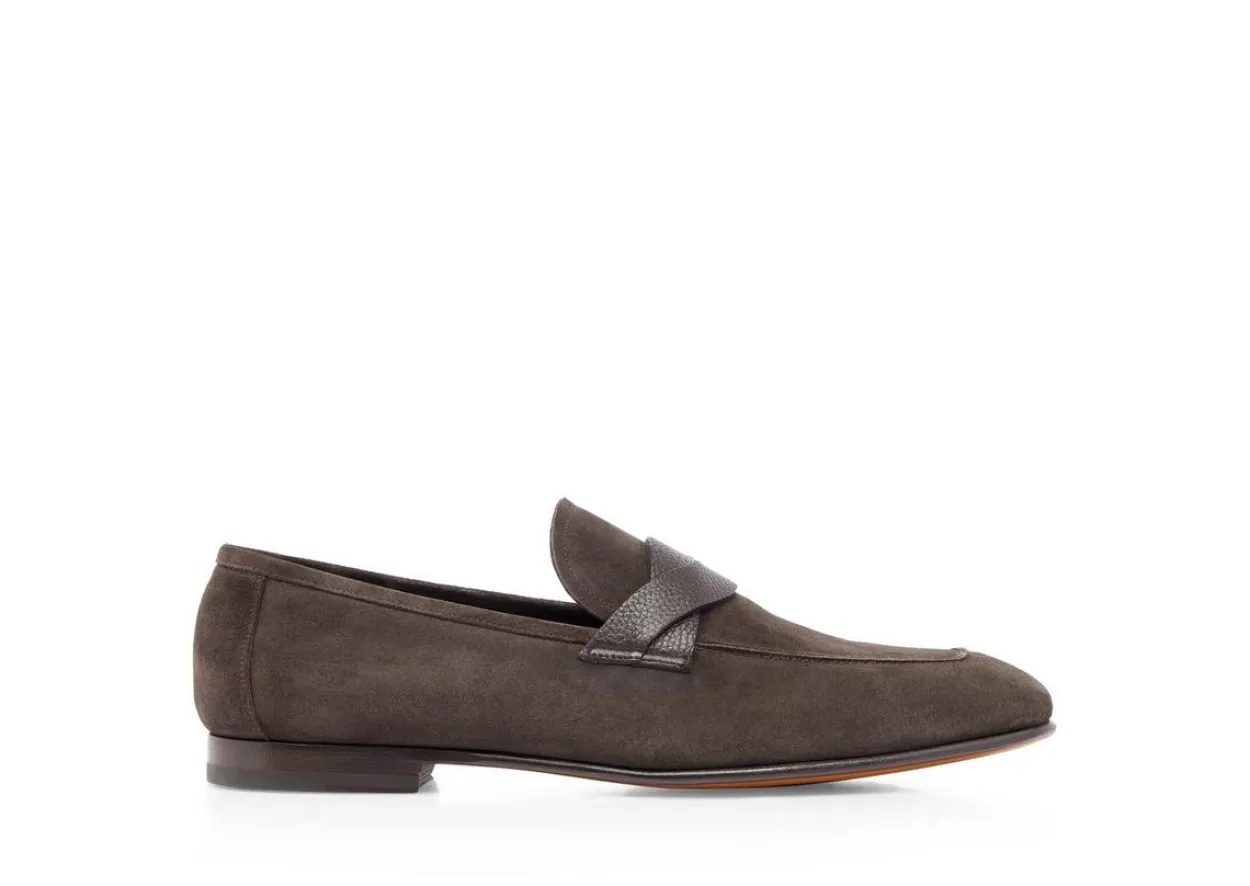 SUEDE SEAN TWISTED BAND LOAFER