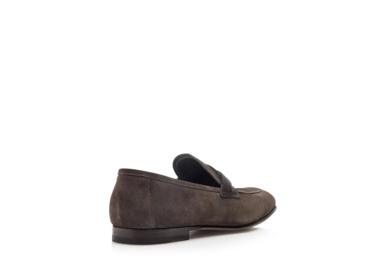 SUEDE SEAN TWISTED BAND LOAFER
