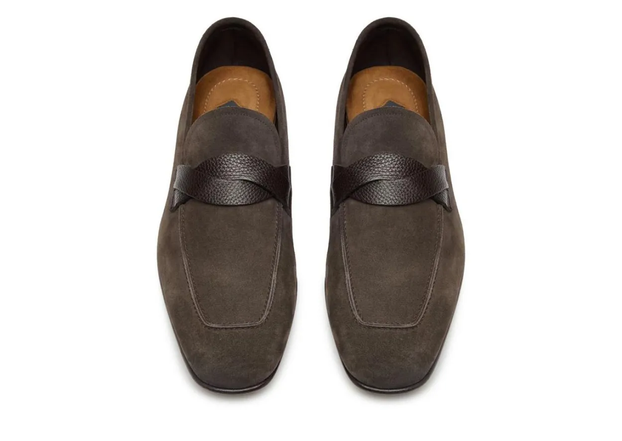 SUEDE SEAN TWISTED BAND LOAFER