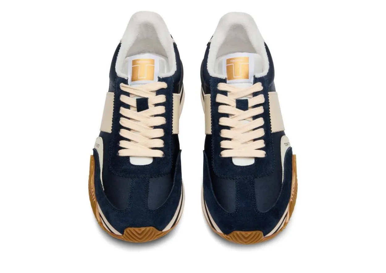 SUEDE TECHNICAL FABRIC JAMES SNEAKER